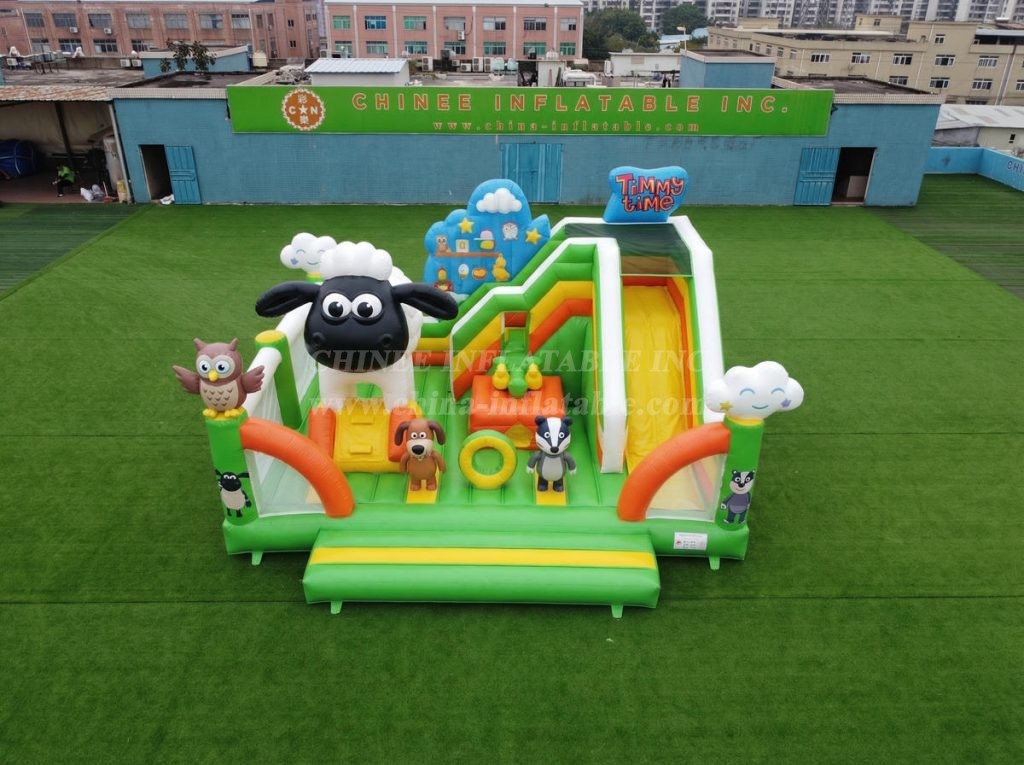 T2-8928 Timmy Time Theme Bouncy Castle With Slide