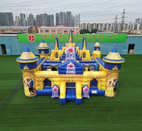 T5-3146 Beauty And The Beast Theme Inflatable Castle