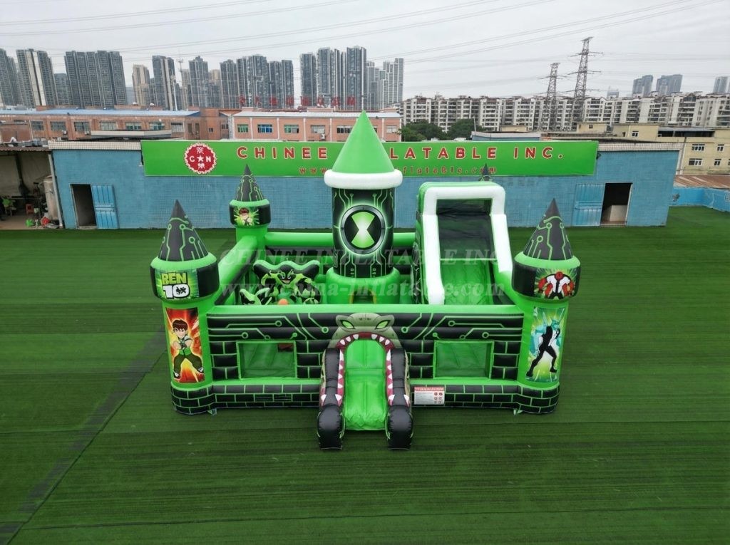 T5-3148 Ben 10 Theme Inflatable Castle