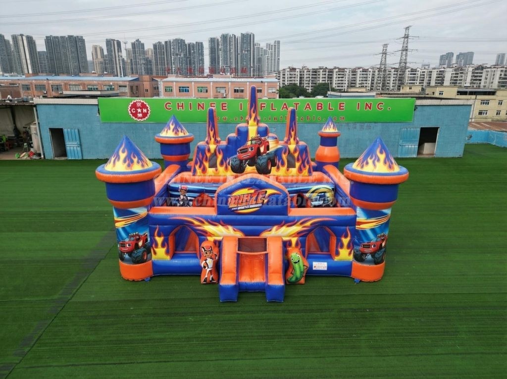 T5-3149 Blaze Monster Theme Inflatable Castle