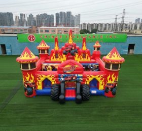 T5-3150 Blaze Monster Theme Inflatable Castle