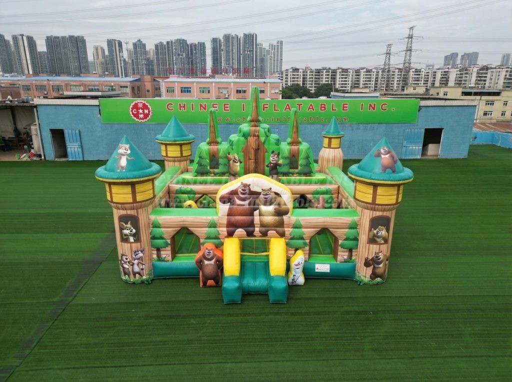 T5-3156 Boonie Bears Theme Inflatable Castle