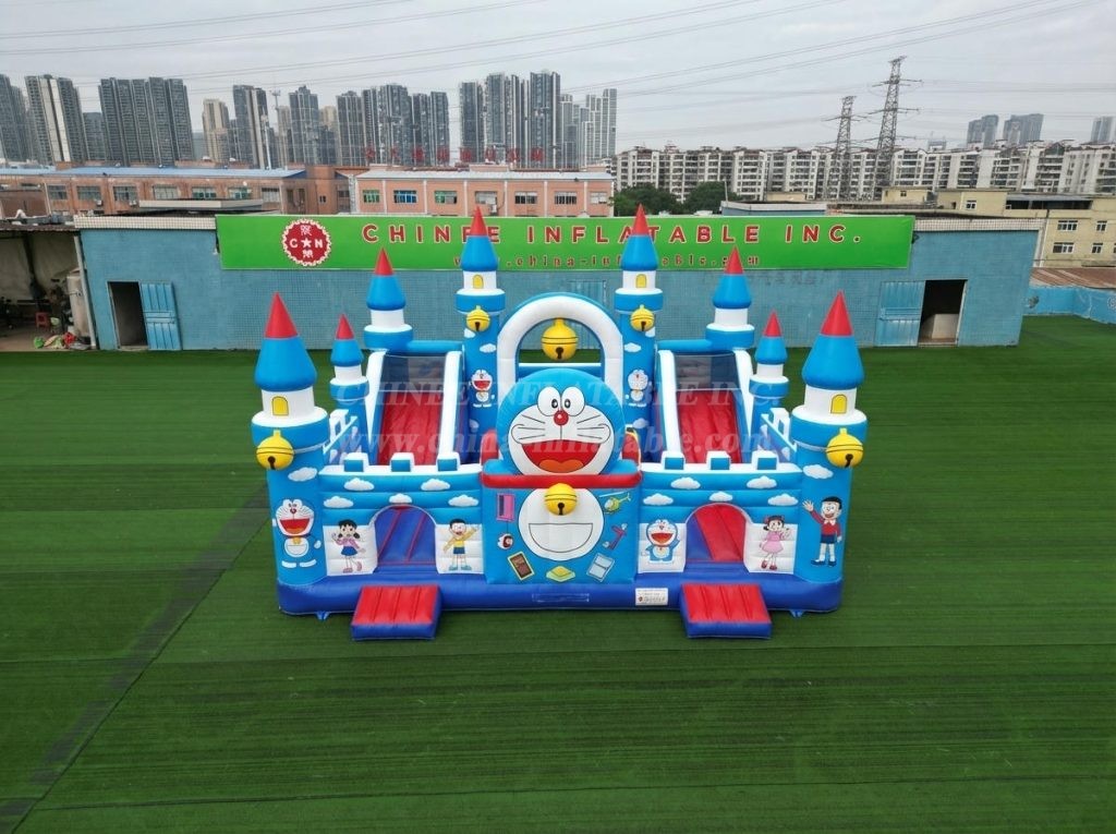 T5-3163 Doraemon Theme Inflatable Castle