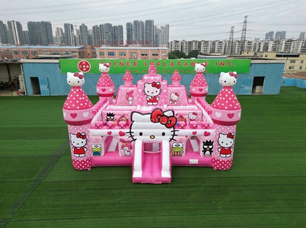 T5-3168 Hello Kitty Theme Inflatable Castle