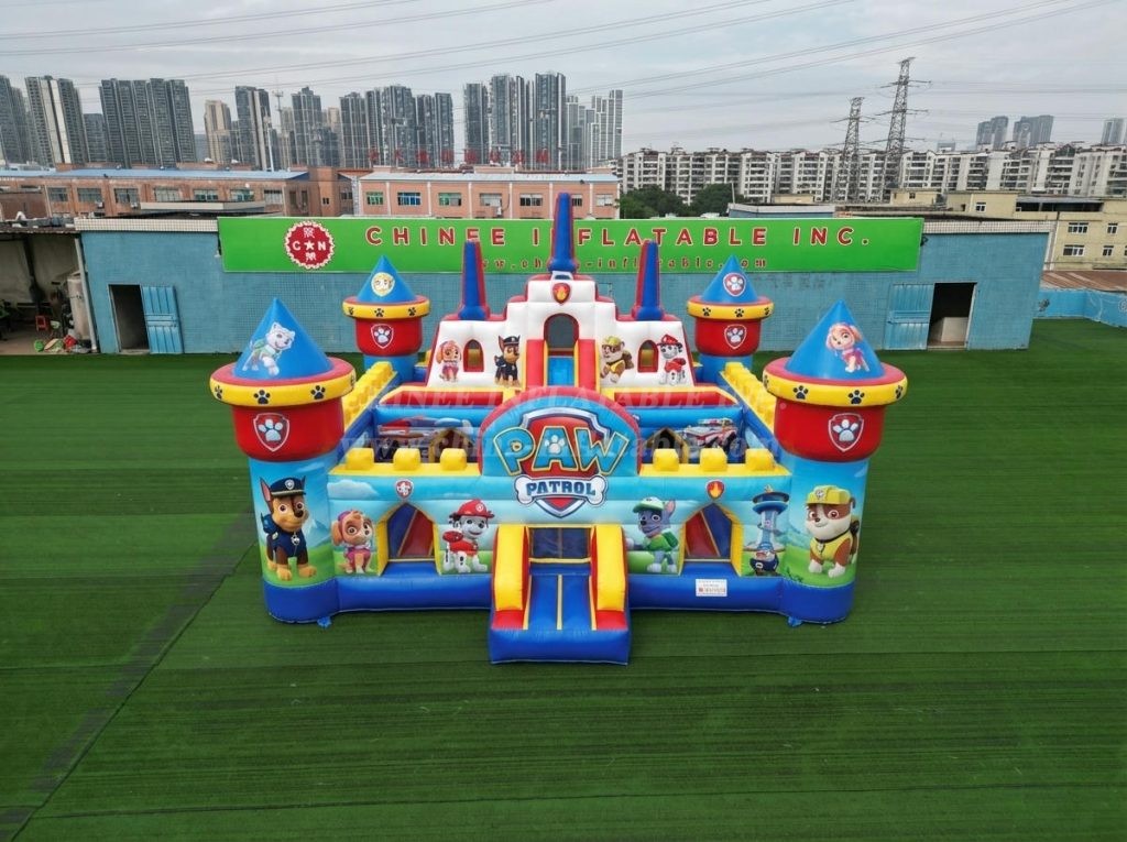 T5-3189 Paw Patrol Theme Inflatable Castle