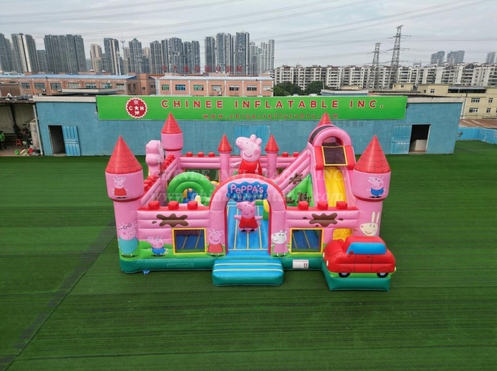 T5-3191 Peppa Pig Theme Inflatable Castle
