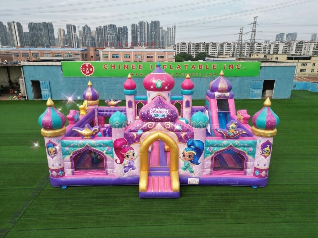 T5-3204 Shimmer & Shine Theme Inflatable Castle