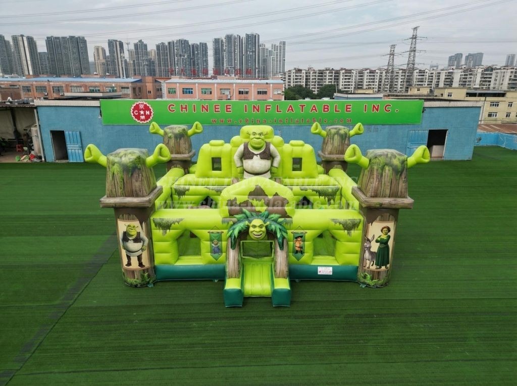 T5-3205 Shrek Theme Inflatable Castle