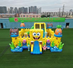 T5-3209 SpongeBob Theme Inflatable Castle