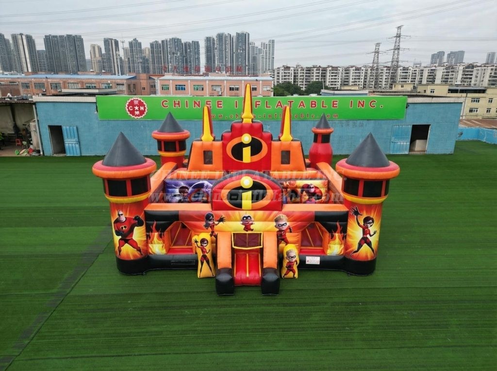 T5-3218 The Incredibles Theme Inflatable Castle
