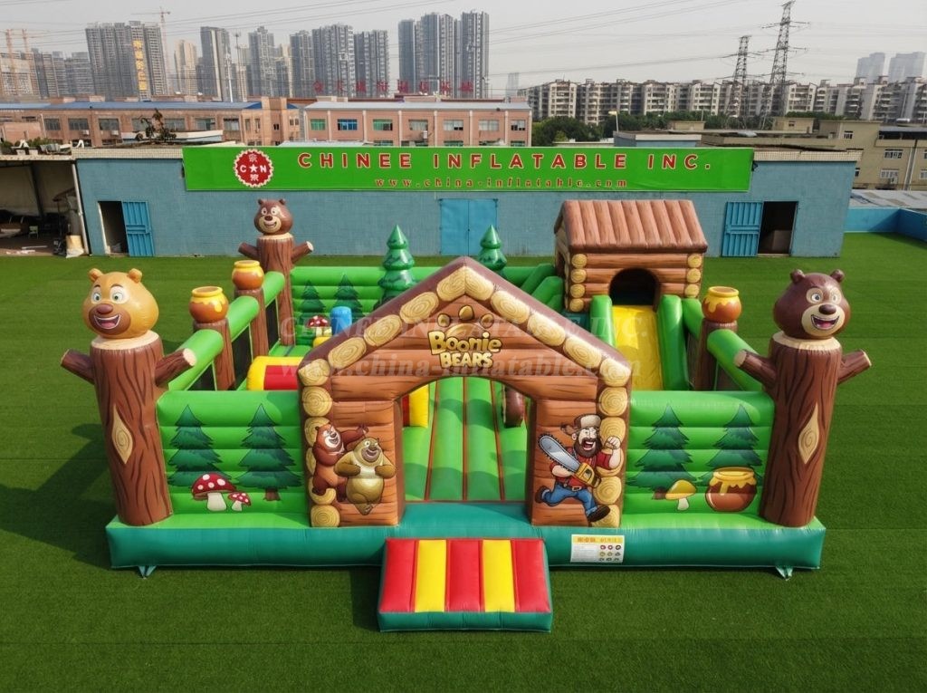 T5-3243 Boonie Bears Theme Inflatable Castle