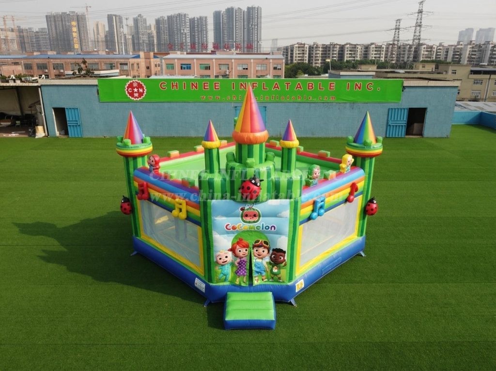 T5-3246 Cocomelon Theme Inflatable Castle