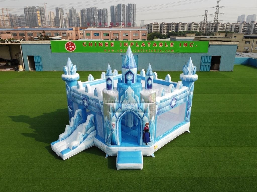 T5-3251 Frozen Theme Inflatable Castle