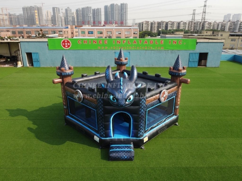 T5-3256 How To Train Your Dragon Theme Inflatable Castle