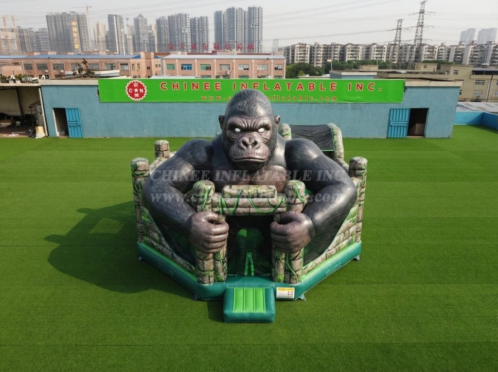 T5-3258 King Kong Theme Inflatable Castle