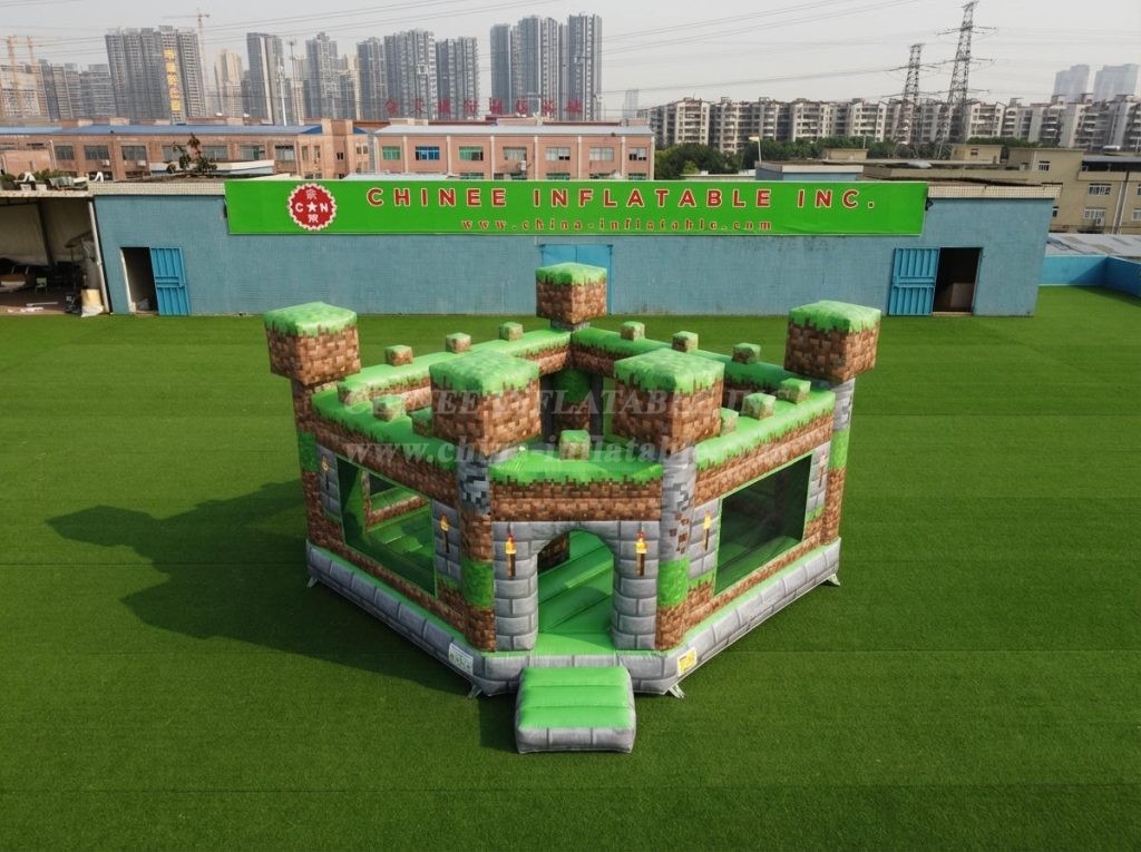 T5-3266 Minecraft Theme Inflatable Castle