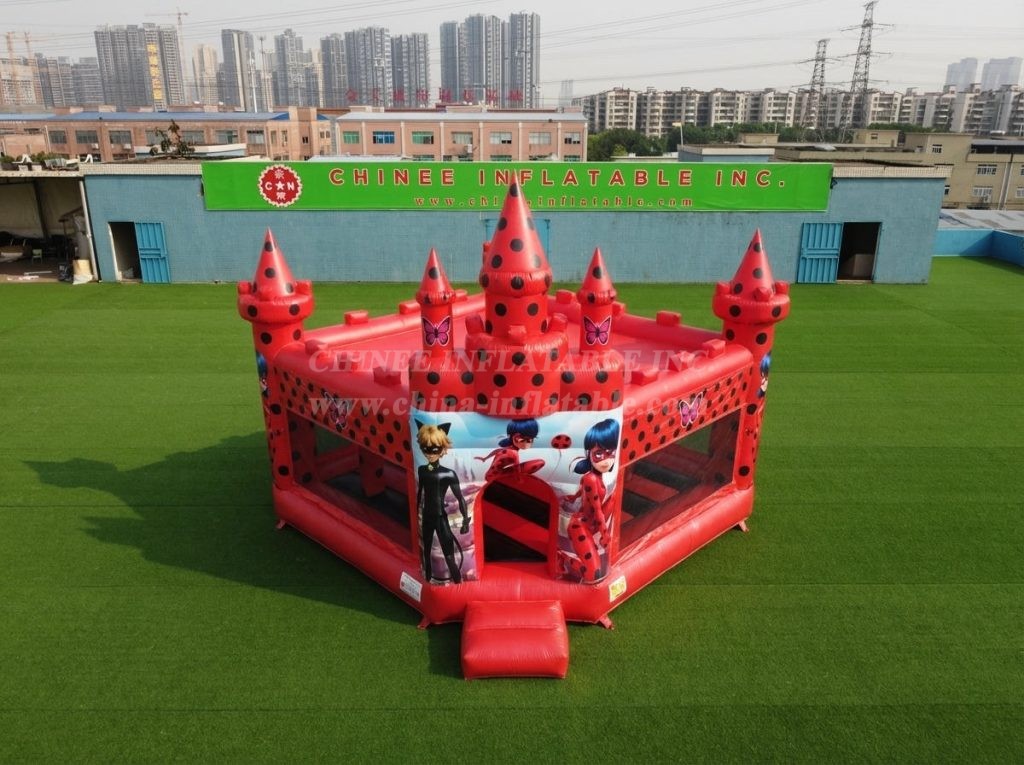 T5-3268 Miraculous Ladybug Theme Inflatable Castle