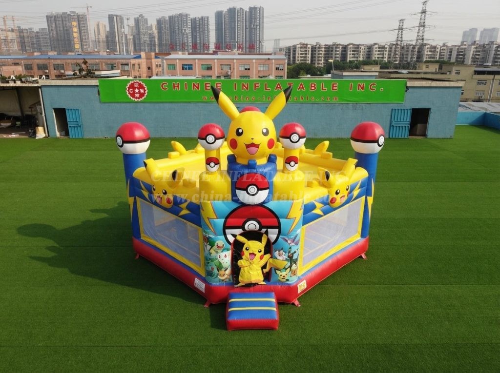 T5-3279 Pokemon Theme Inflatable Castle