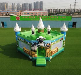 T5-3286 Shaun The Sheep Theme Inflatable Castle