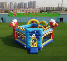 T5-3291 Sonic Theme Inflatable Castle