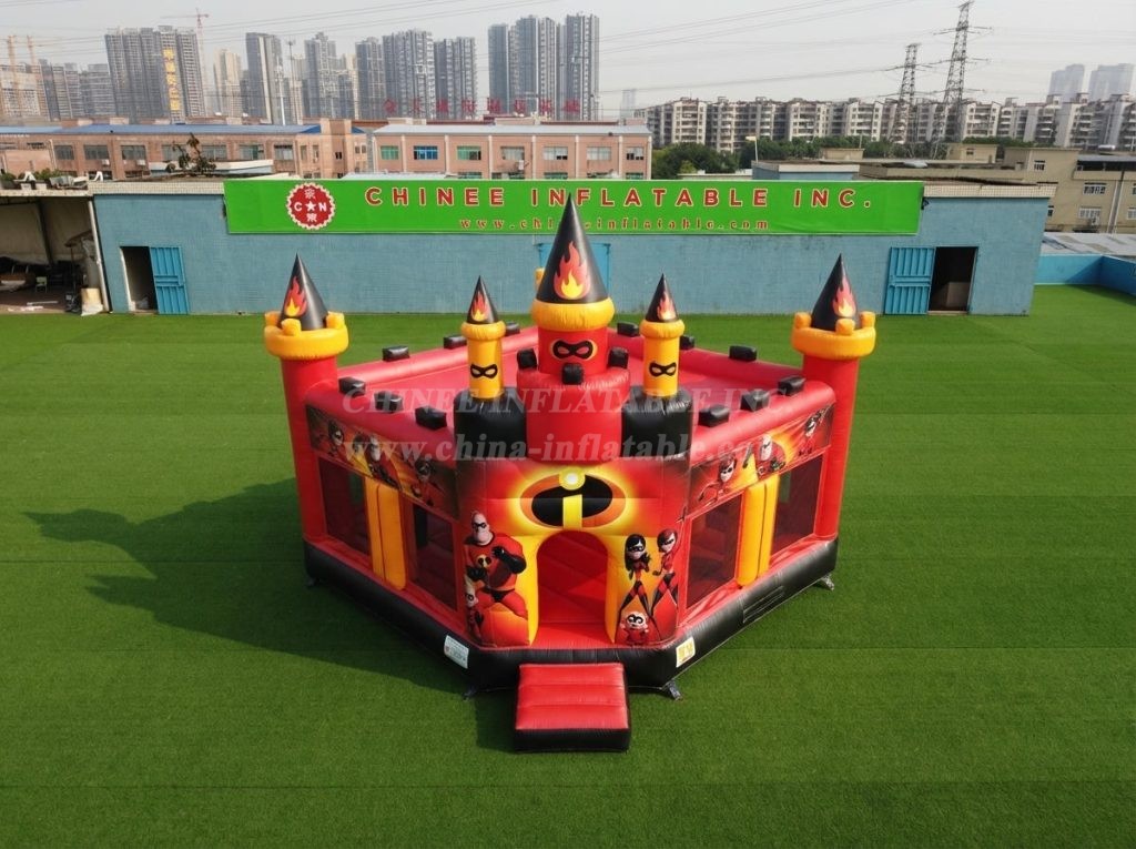 T5-3299 The Incredibles Theme Inflatable Castle