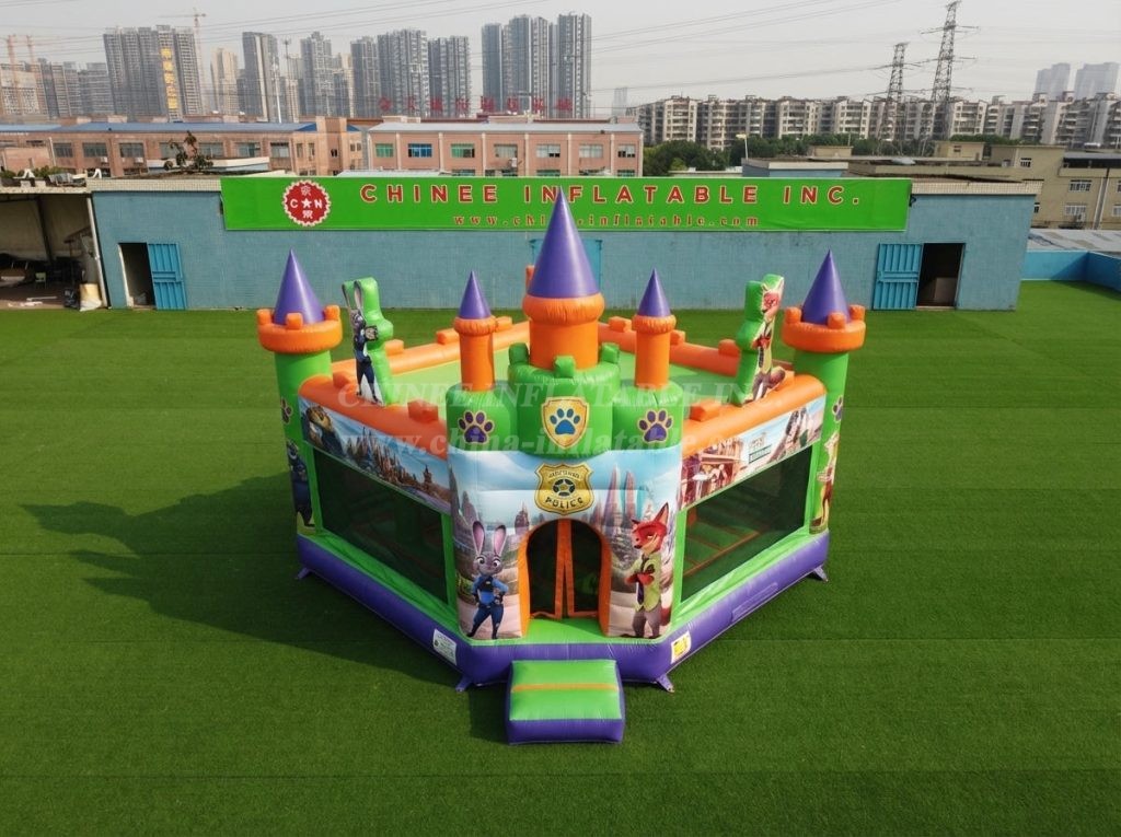 T5-3310 Zootopia Theme Inflatable Castle