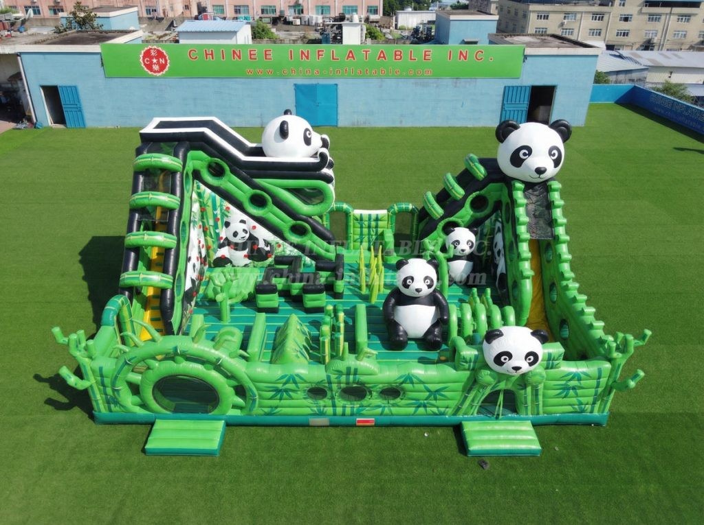 T6-6928 Panda Theme Inflatable Amusement