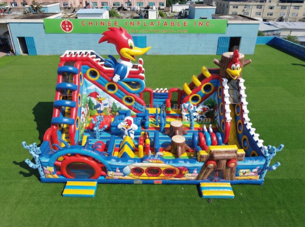 T6-6957 Woody Woodpecker Theme Inflatable Amusement