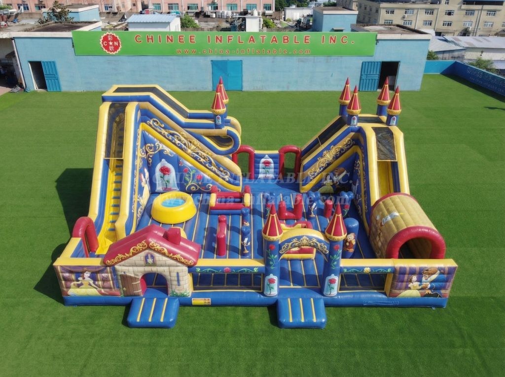 T6-6965 Beauty And The Beast Theme Inflatable Amusement
