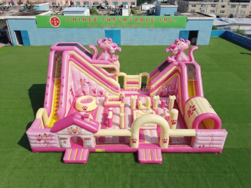 T6-7006 Pink Panther Theme Inflatable Amusement