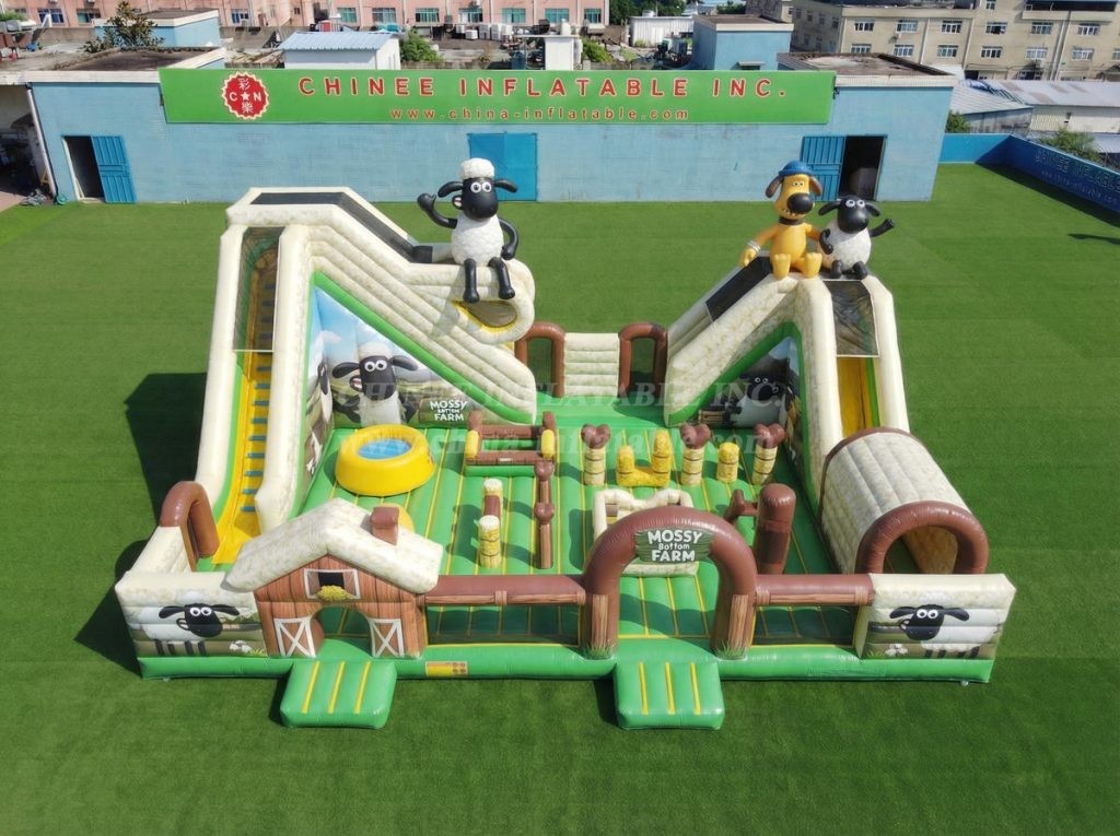 T6-7015 Shaun The Sheep Theme Inflatable Amusement