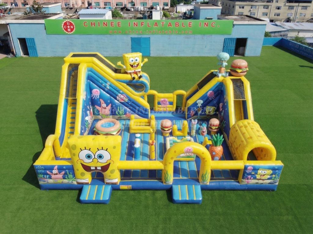 T6-7021 SpongeBob Theme Inflatable Amusement