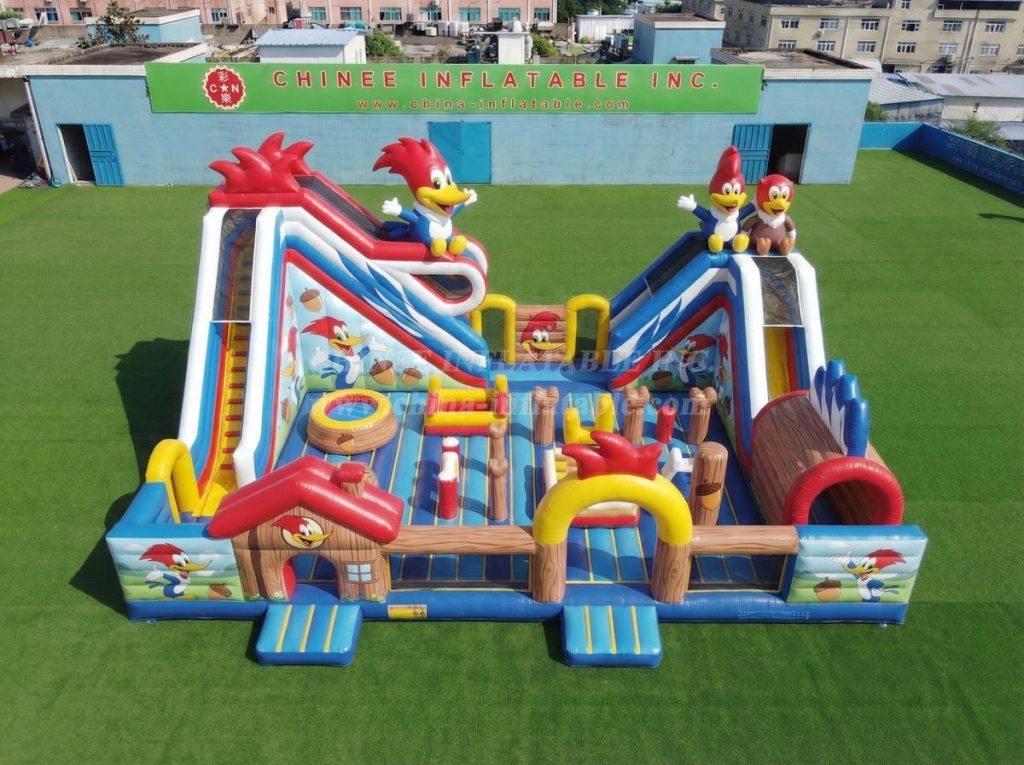 T6-7041 Woody Woodpecker Theme Inflatable Amusement
