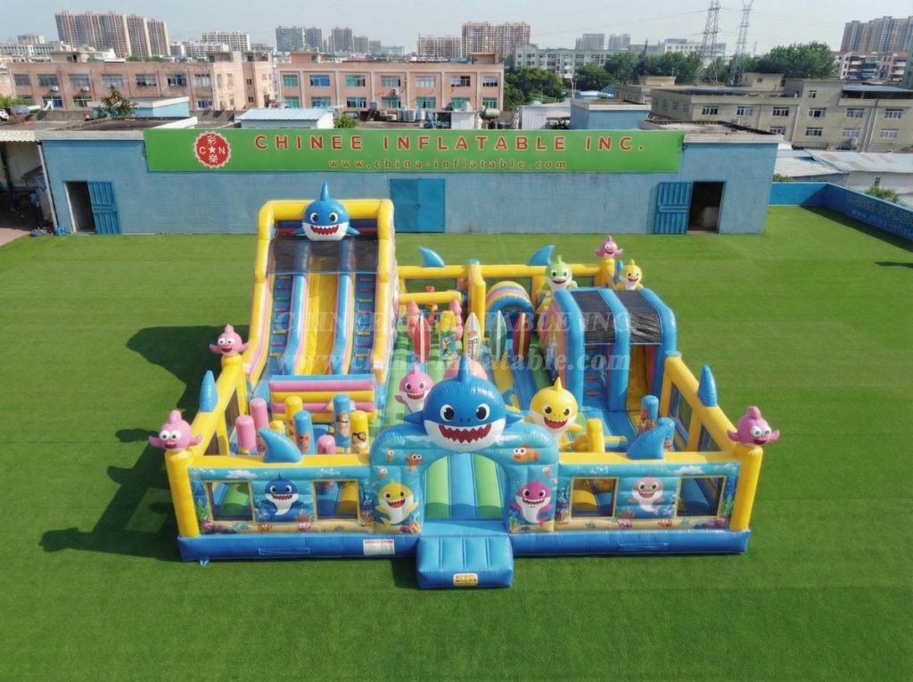 T6-7046 Baby Shark Theme Inflatable Amusement