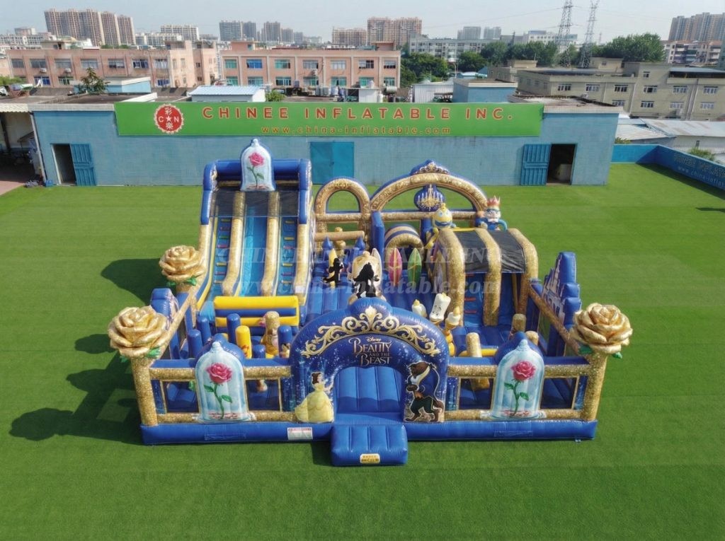 T6-7049 Beauty And The Beast Theme Inflatable Amusement