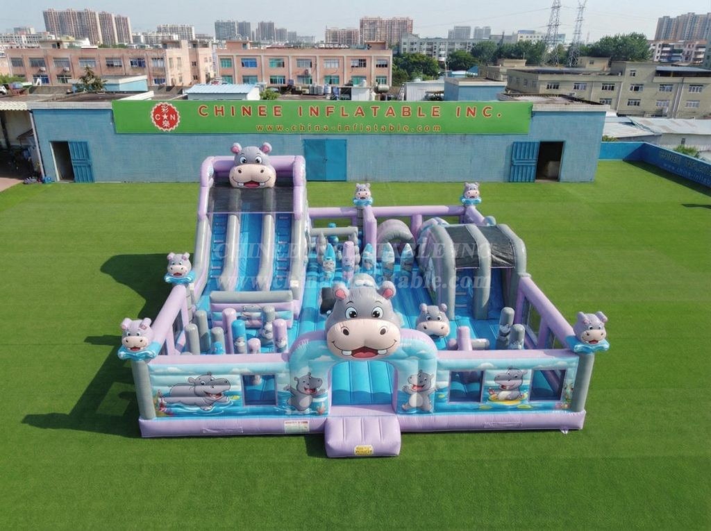 T6-7078 Hippo Theme Inflatable Amusement