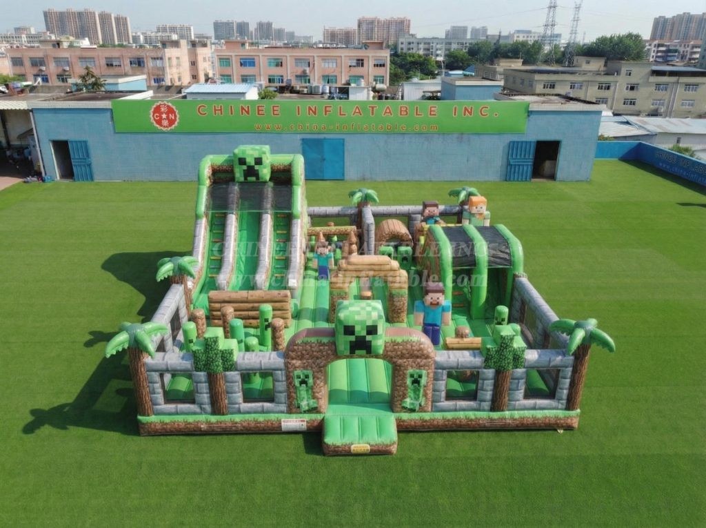 T6-7090 Minecraft Theme Inflatable Amusement