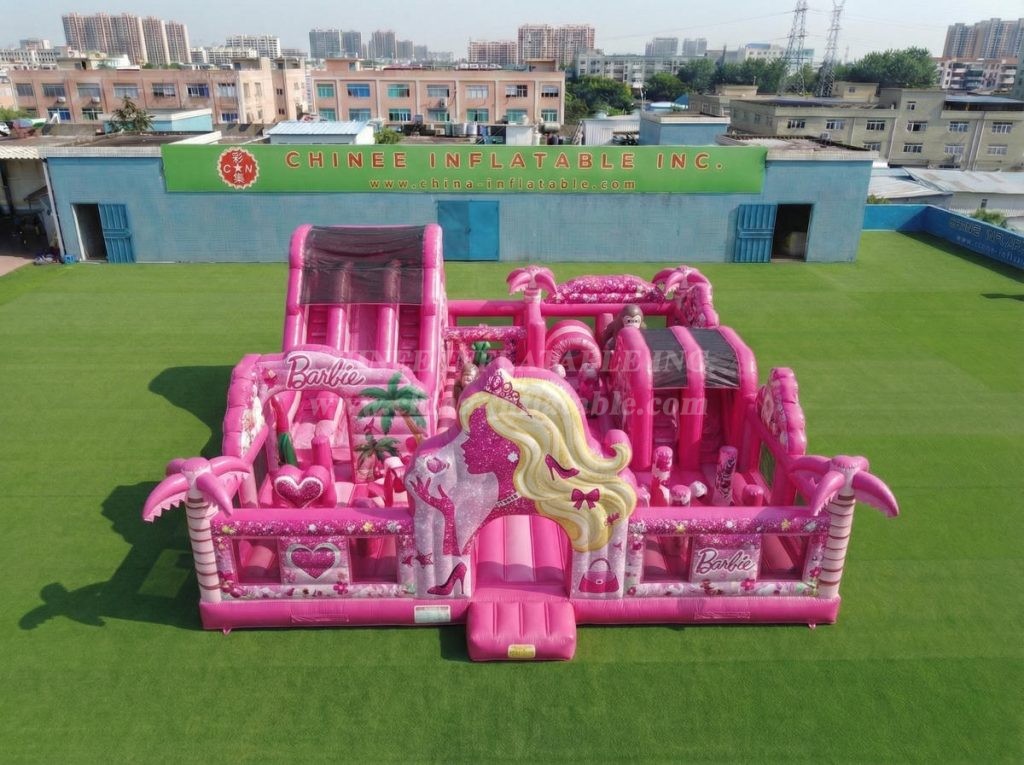 T6-7153 Barbie Theme Inflatable Amusement