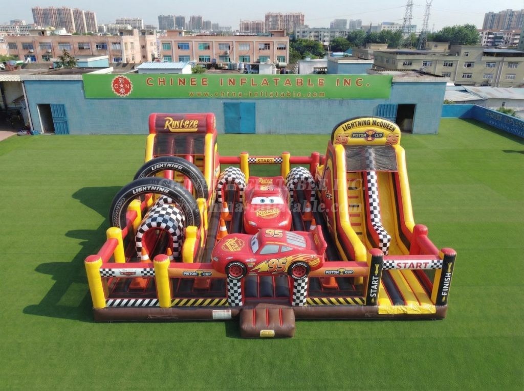 T6-7158 Cars Theme Inflatable Amusement