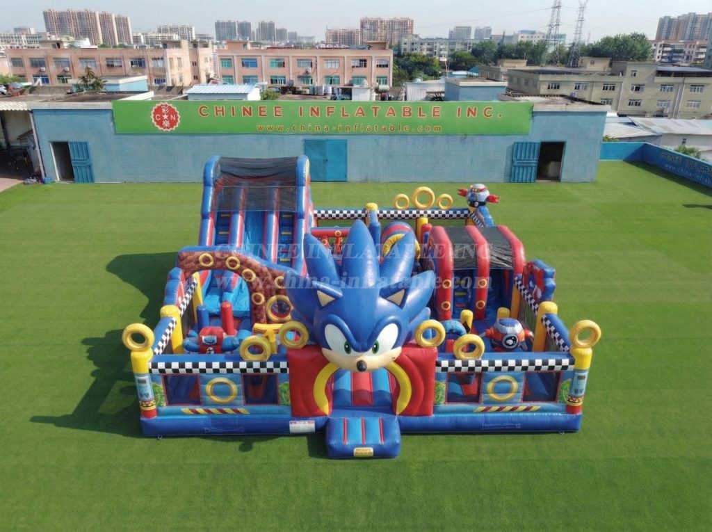 T6-7217 Sonic Theme Inflatable Amusement