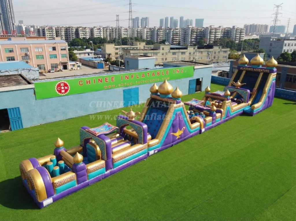 T7-4501 Aladdin Theme Infltable Obstacle Courses