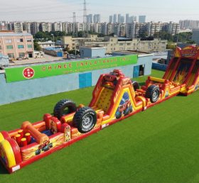 T7-4514 Blaze Monster Theme Infltable Obstacle Courses