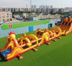 T7-4525 Chicken Theme Infltable Obstacle Courses