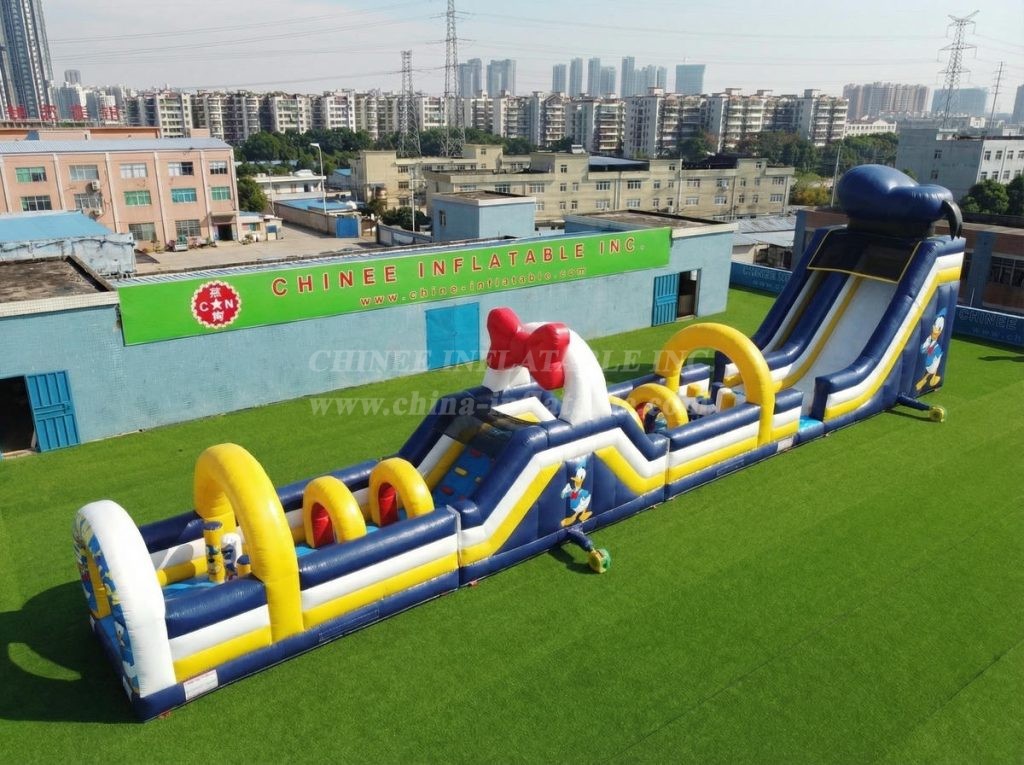 T7-4538 Donald Duck Theme Infltable Obstacle Courses
