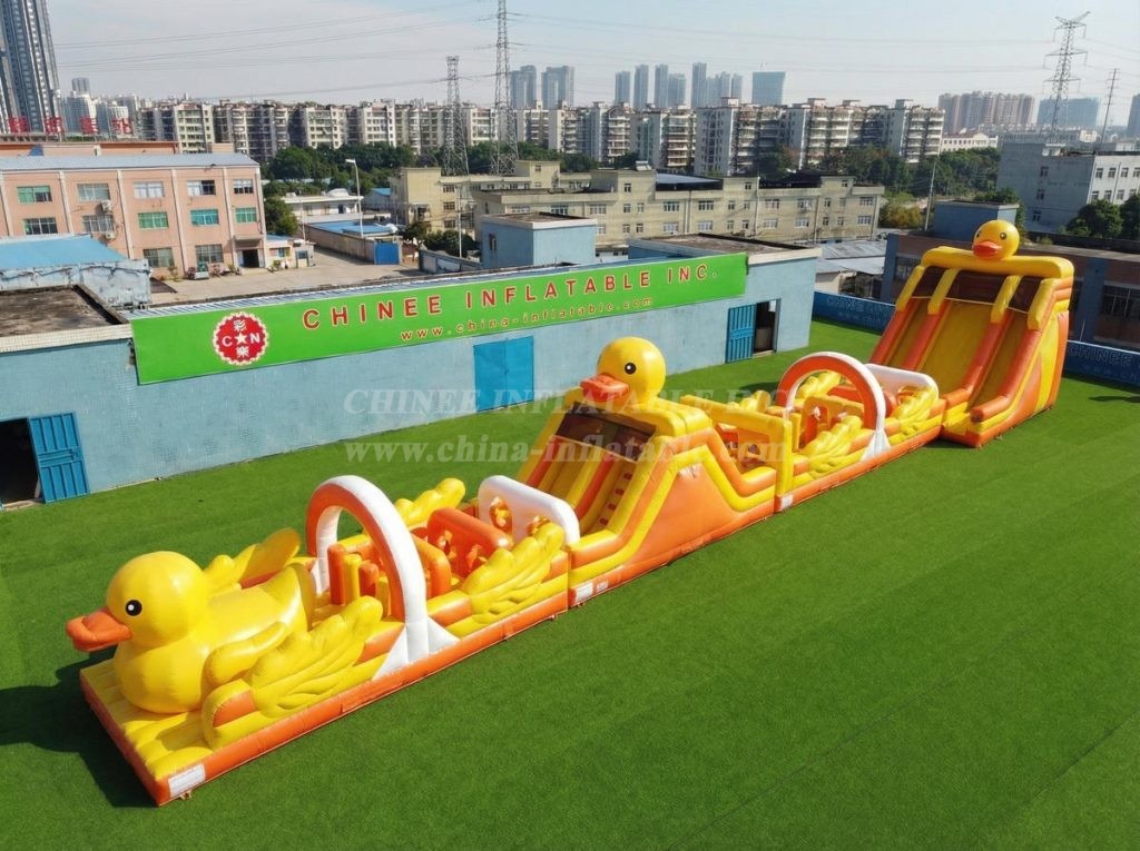 T7-4542 Duck Theme Infltable Obstacle Courses