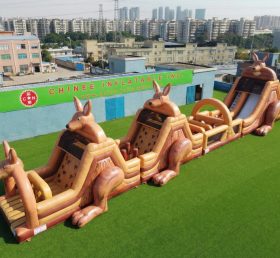 T7-4568 Kangaroo Theme Infltable Obstacle Courses