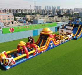 T7-4597 One Piece Theme Infltable Obstacle Courses