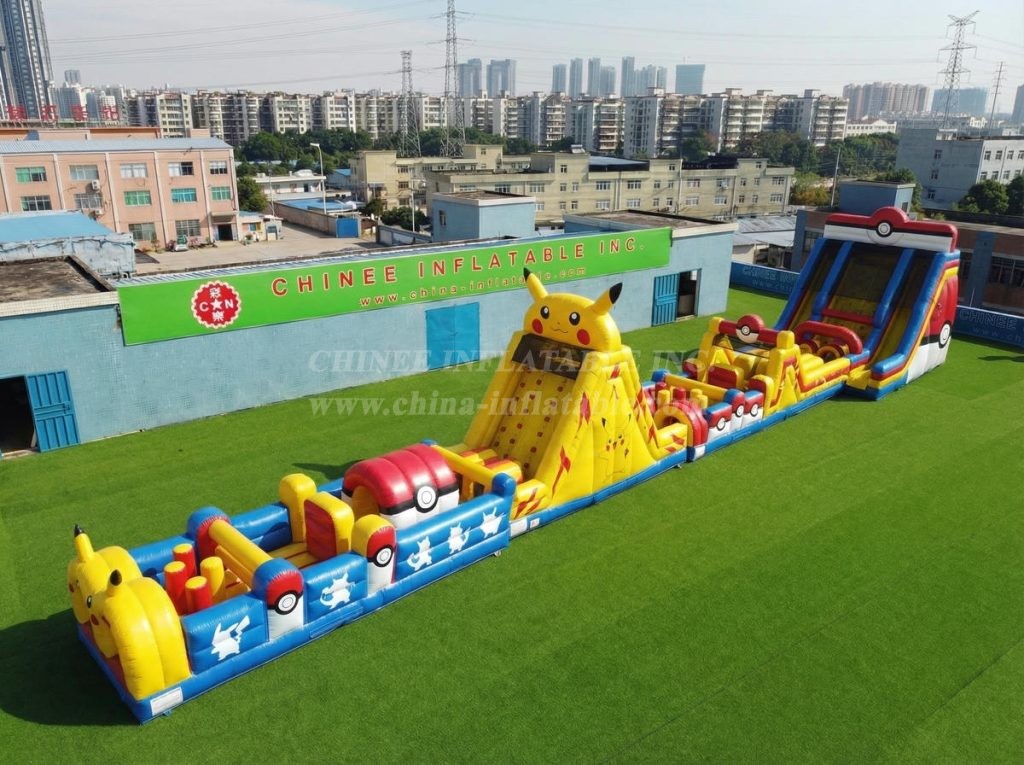T7-4610 Pokemon Theme Infltable Obstacle Courses