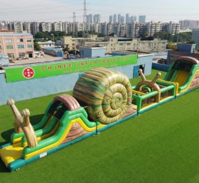 T7-4627 Snail Theme Infltable Obstacle Courses