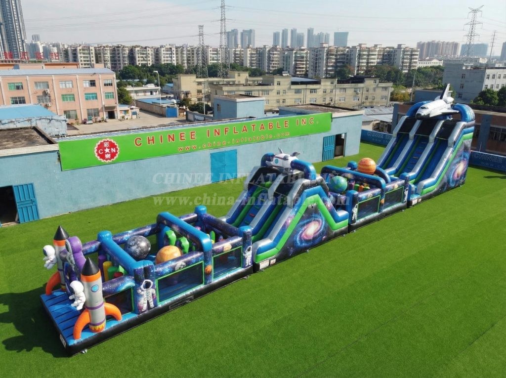 T7-4630 Space Theme Infltable Obstacle Courses